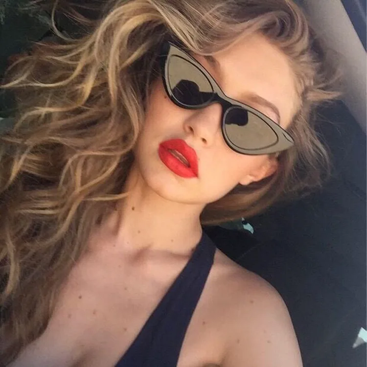 Gafas de sol retro ojo de gato con montura pequeña, gafas de sol a la moda para hombre y mujer, venta al por mayor, tonos Vintage, tendencia 2024