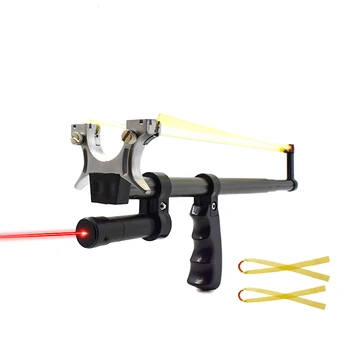 Longue Fronde Télescopique 60-100cm Aluminium Avec Visée Laser Rouge/vert