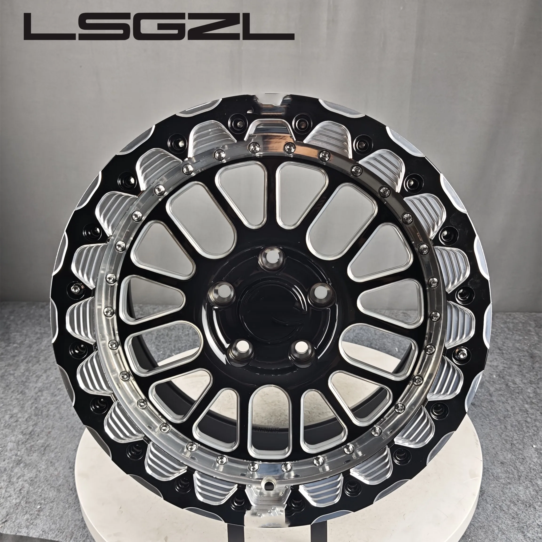 Forged Beadlock Drag Wheel Custom 15 17 18 19 20INCH Forged Alloy Wheel Rims For C8 Audi M5