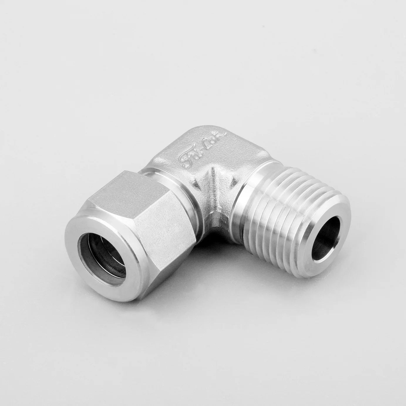 male elbow 90 degree twin ferrule tube fitting elbow SS316 SS304 C276 S32750 etc