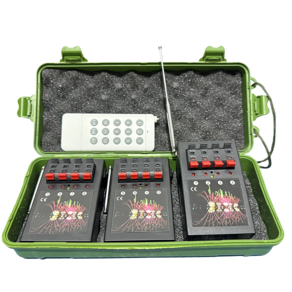 Wireless Remote Control Cold Flame Fireworks Firing System Firing Device for Christmas Fireworks Show