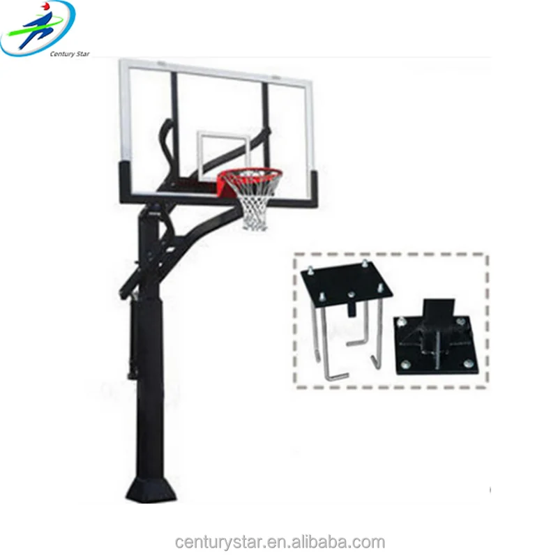 Fiberglass Basketball Board Adjustable Wall Mounted Basketball Hoop