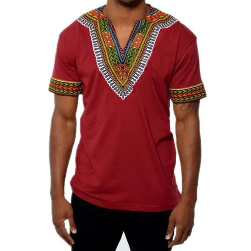 Fashion Mens African Clothes Tops Tee Shirt Homme Africa Dashiki Dress Clothing Brand Casual Short Sleeve T Shirt for Men