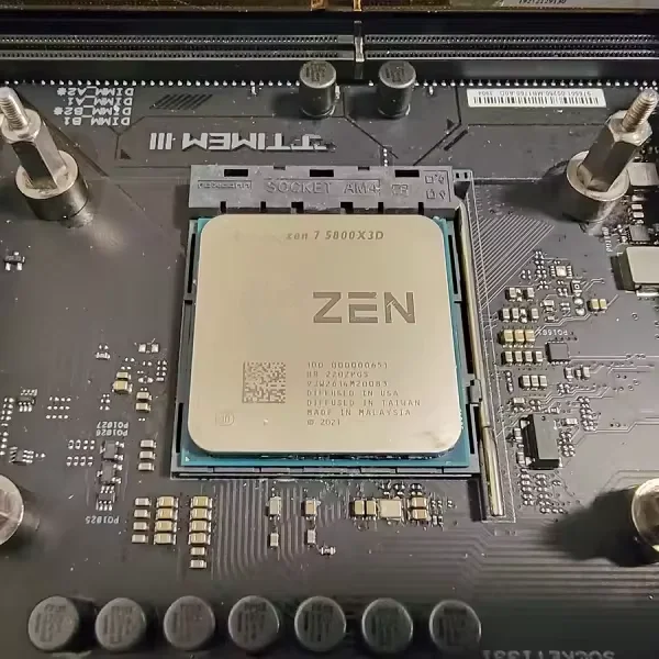 B550 Motherboard Combo Kit with R7 5800X3D Processor - 3.4 GHz, 8