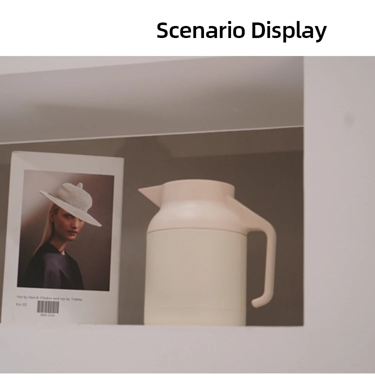 Nice Quality 1500ml Black White Portable Food Grade Stainless Steel 304 Hotel Keep Warm Drinking Hot Boil Water Kettle Pot Sets