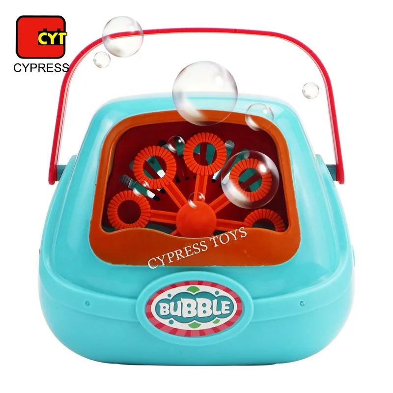 Portable Electric Soap Bubble Toy Machine for Children