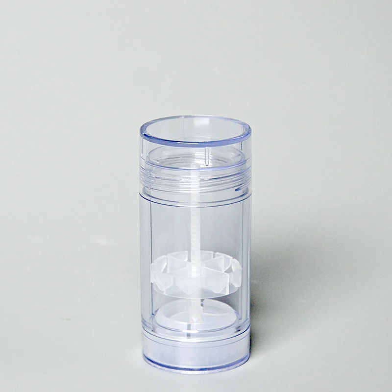 Empty 50g 75g clear Deodorant Bottle Reusable Stick Balm Tube Bottom ...