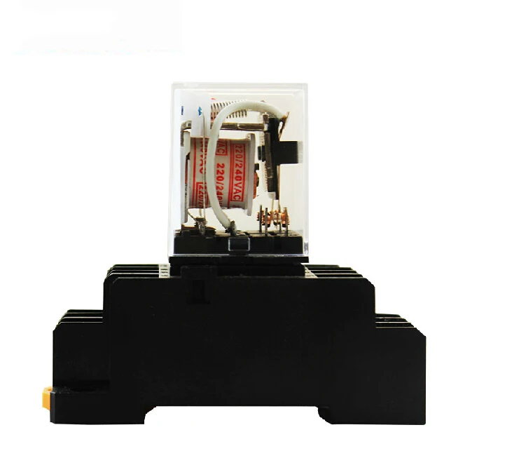 Small Intermediate Relay Base 8 Pin 14 Pin with MY2NJ LY2NJ MY4NJ Electromagnetic Mini MY2 Relay