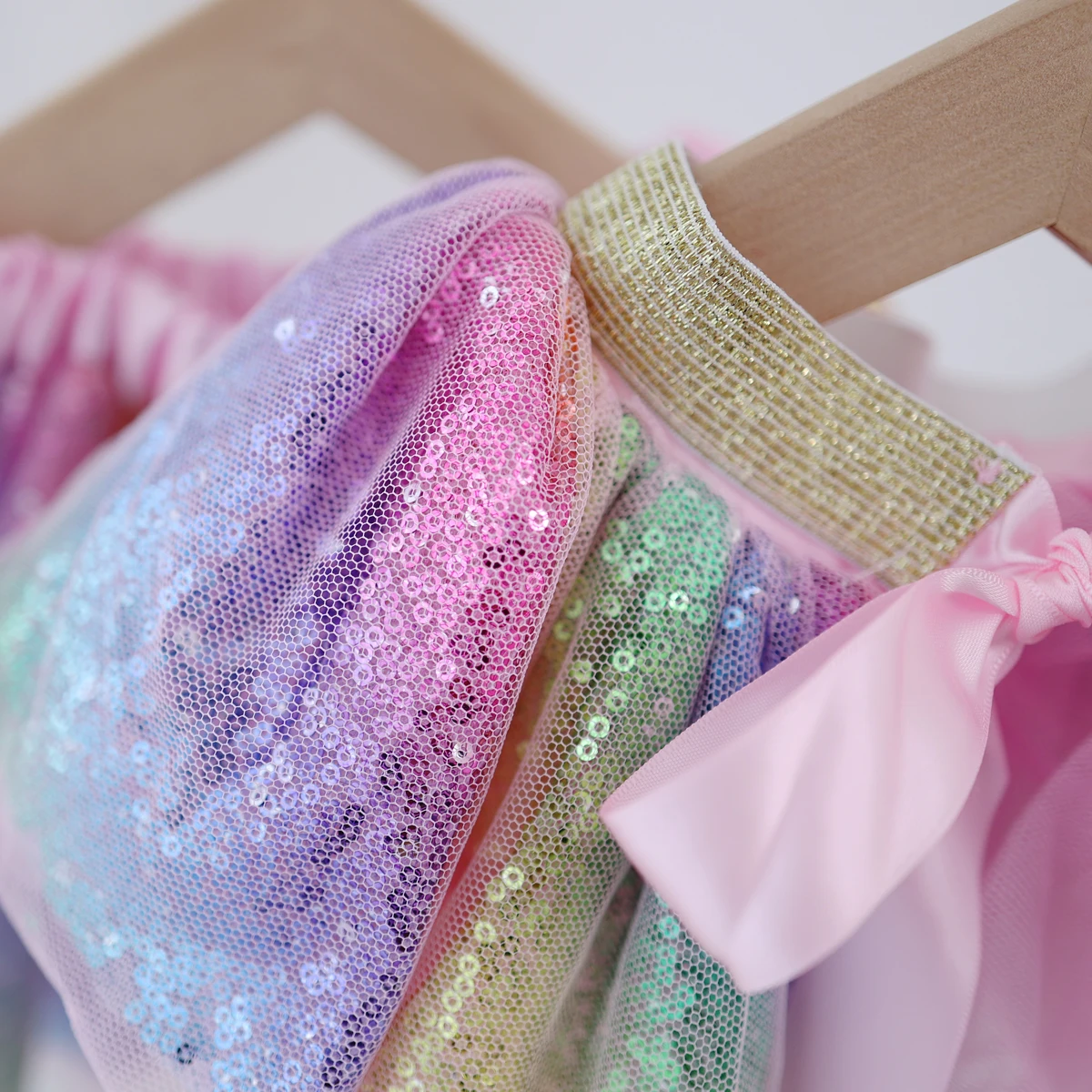 Kids Tutu for Toddler Rainbow Skirt Dress Baby Girl Princess Sequin TUTU Tulle Skirt Children Kids Girls Tutu Skirt