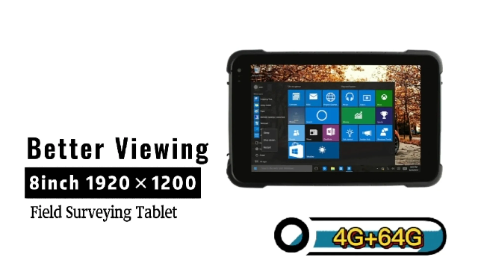 Cheapest Factory 8 Inch Rugged Tablets Win10 4g+64g Gps Field Surveying