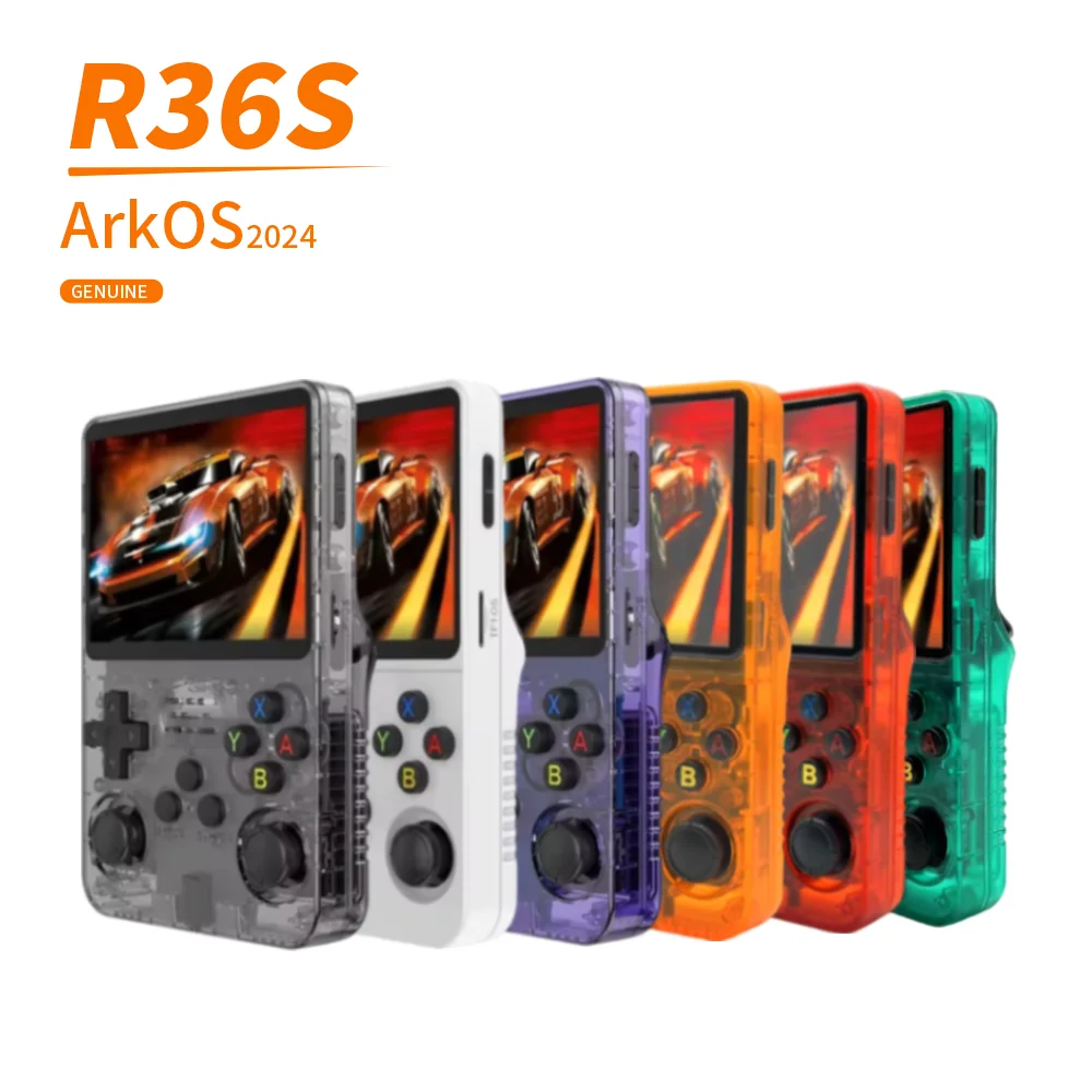 R36S Retro Handheld Game Console with 3.5