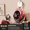 Mixed suction cup wall-mounted helmet hooks (gunmetal gray/off-white)