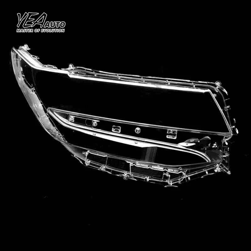 YEA AUTO Car headlight cover lens glass for toyota Alphard lens cover 2018 - 2021 PC lampshade clear shell