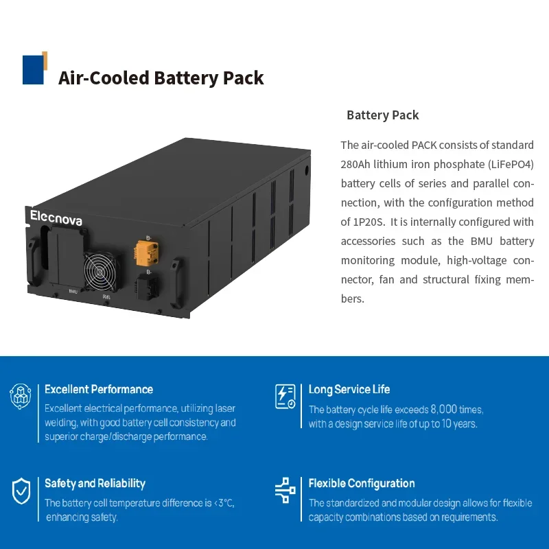 Elecnova High-Volt Solar Container - 3.72mwh Energy Storage