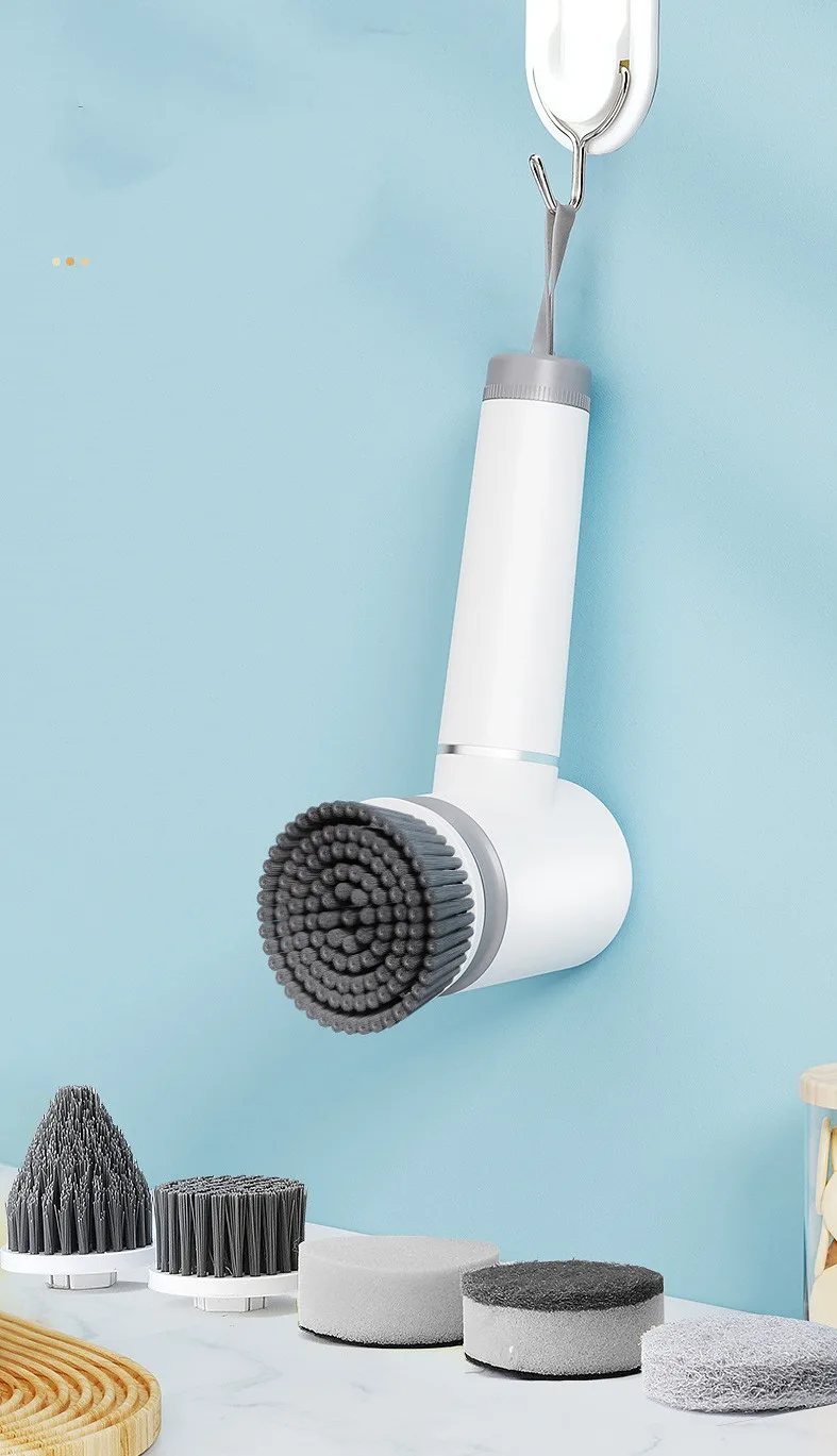 Multifunction Rotating Electric Spin Scrubber Kitchen Bathroom Wireless