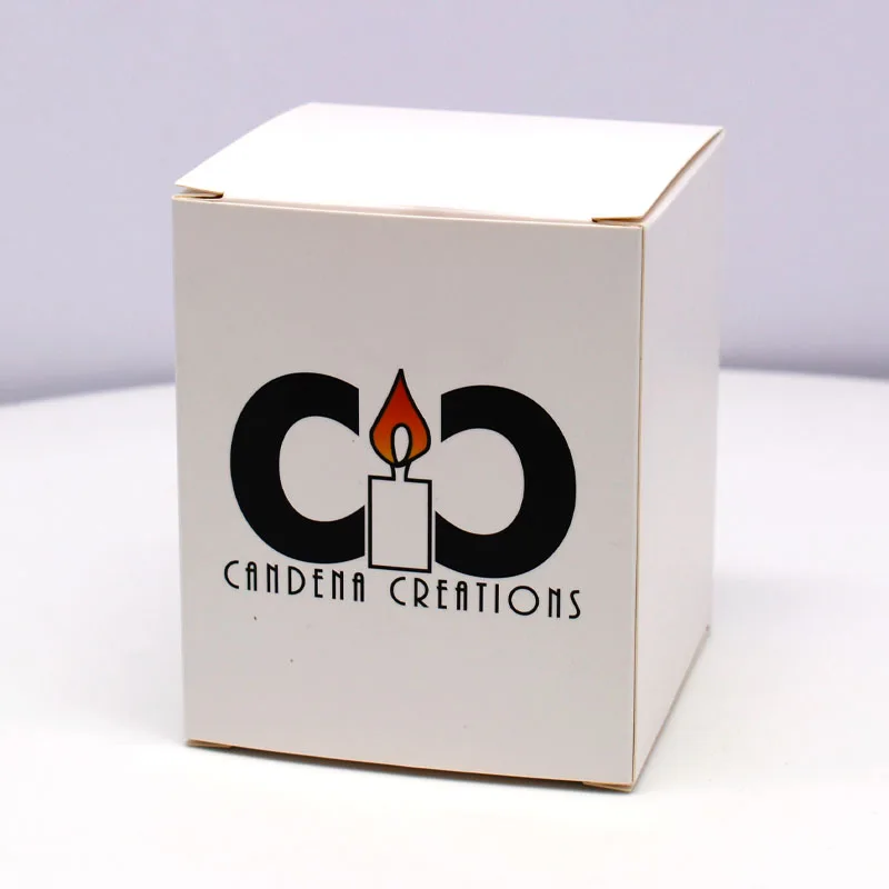 Custom Luxury Logo Cardboard Candle Gift Packaging Folding Box Recycled Materials Embossed and Matt Laminated factory