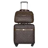 Brown lattice suit