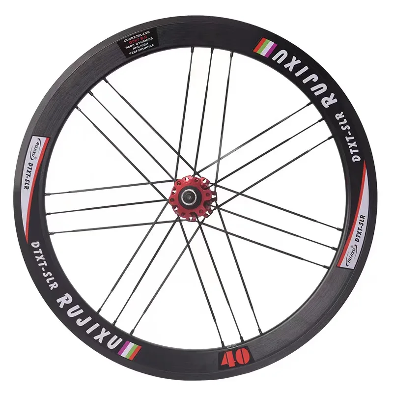 451 Open Caliper Bicycle Wheelset with Disc Brake Carbon Fiber
