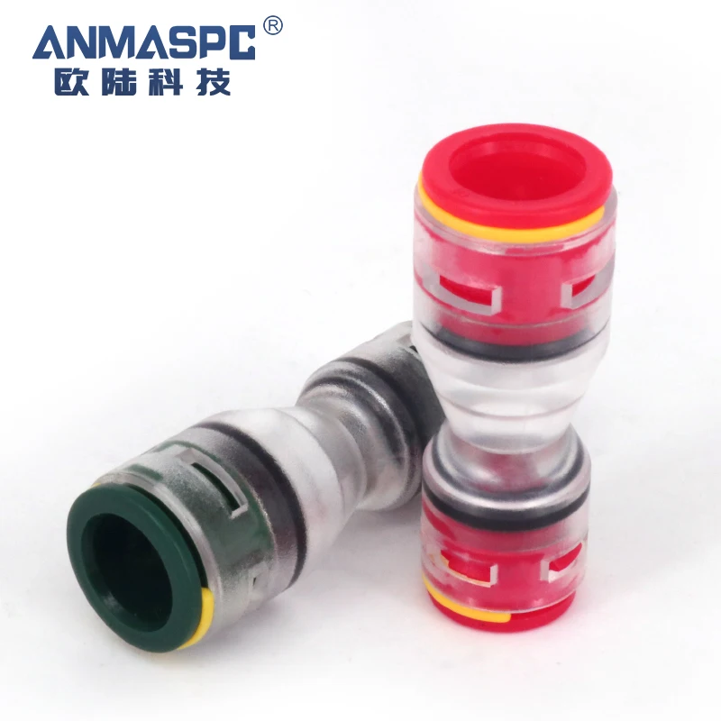HDPE Fiber Optic Push Fit Reducer Microduct Connector for Microducts