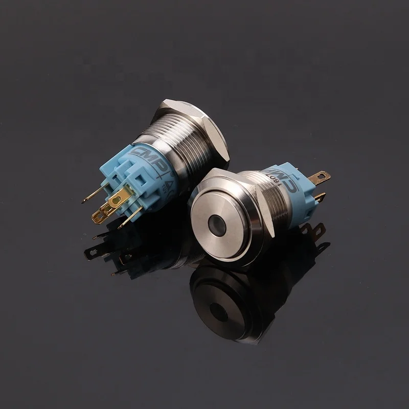 La CP/RP De Acero Inoxidable Interruptor De Botón Pulsador Iluminado Ip67 Led Botón De 19mm