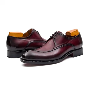 Handmade Custom Goodyear Welted Luxury Durable Men's Casual Business Shoes Genuine Leather Derby Dress Shoes High Quality