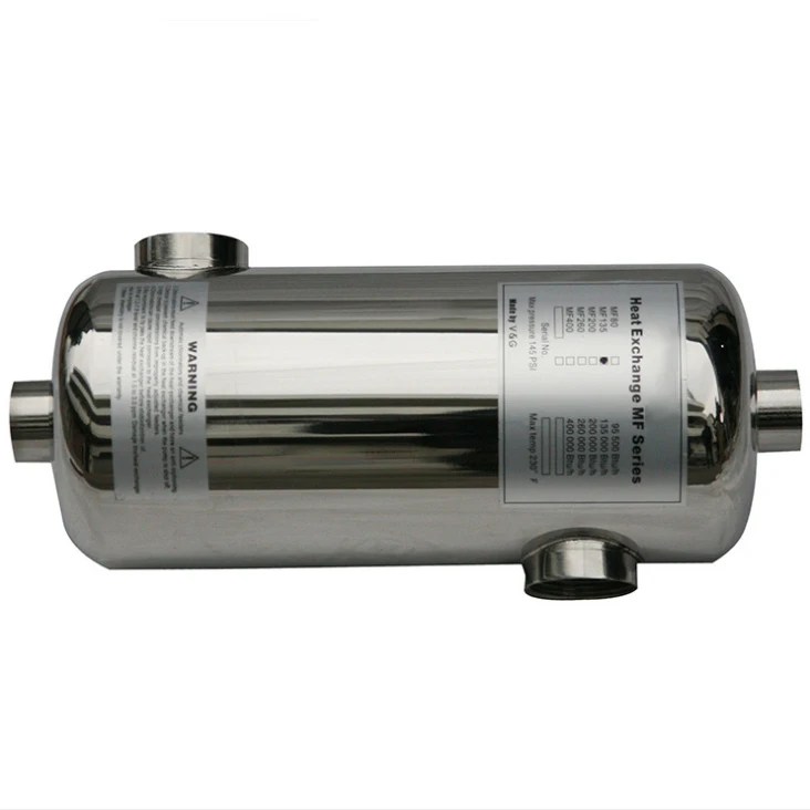 Best Price Competitive Tube Heat Pump Water Heat Exchanger for Swimming  Pool Use