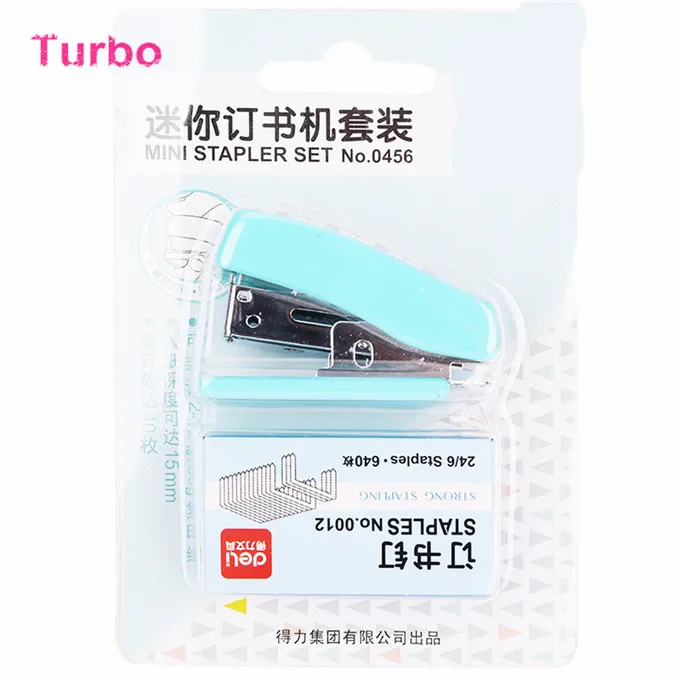 Huisen high quality wholesale oem acrylic stapler rose gold color stapler set