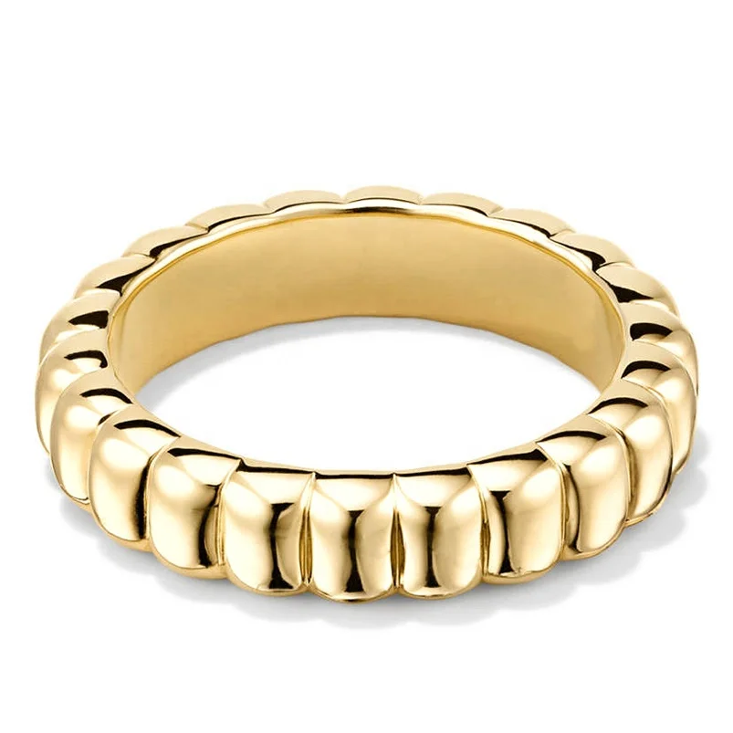 Gemnel Fashion Luxury Gold Filled Jewelry 18k Gold Plated 925 Ring for Girls