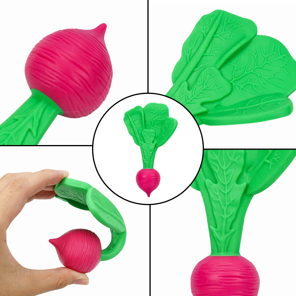 Customized Manufacturer Soft Vegetable Baby Teething Toys Bpa Free