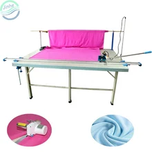 Textile apparel fabric end cutter cloth end edge cutting machine curtain roller blinds round knife cutting machine