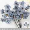 Branche de Lotus des Neiges à Trois Têtes, Bleu Brume