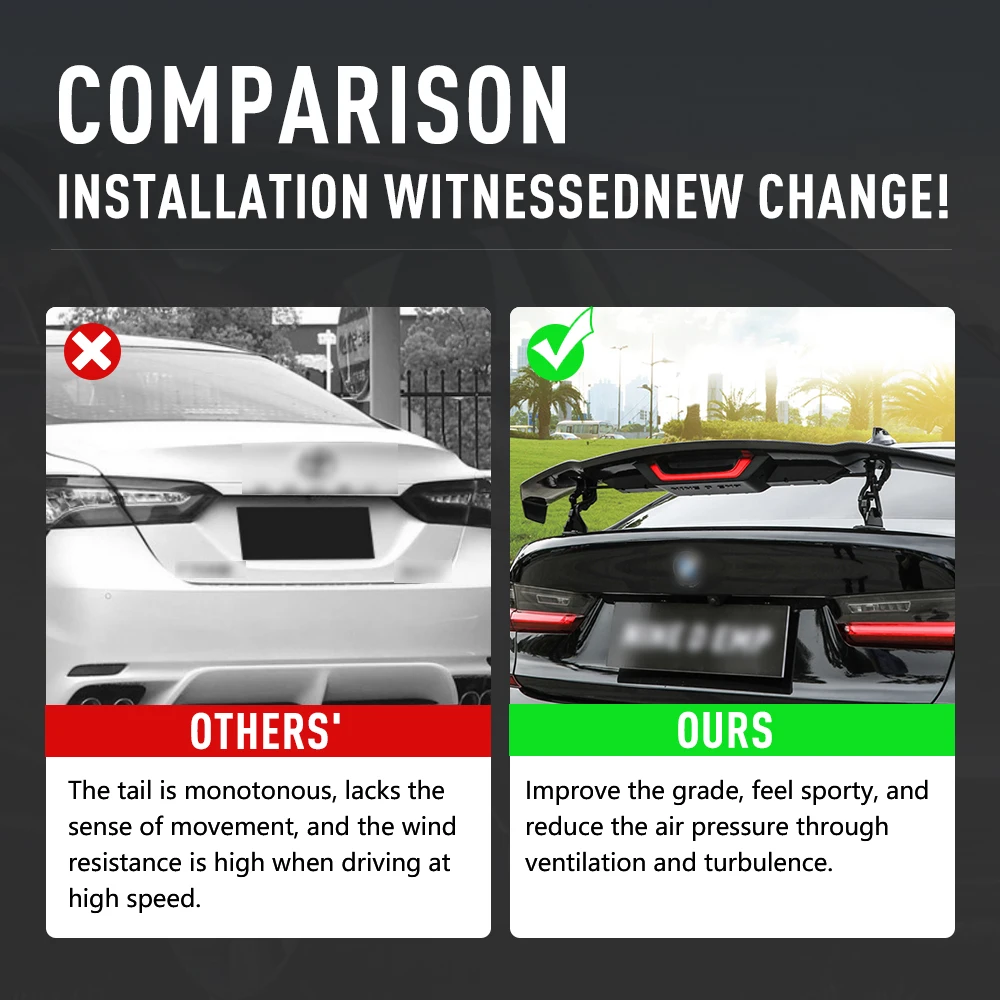 Universal Electric Automatic Rear Spoiler Carbon Fiber Gt Style Electric Lift Tail Spoiler Buy