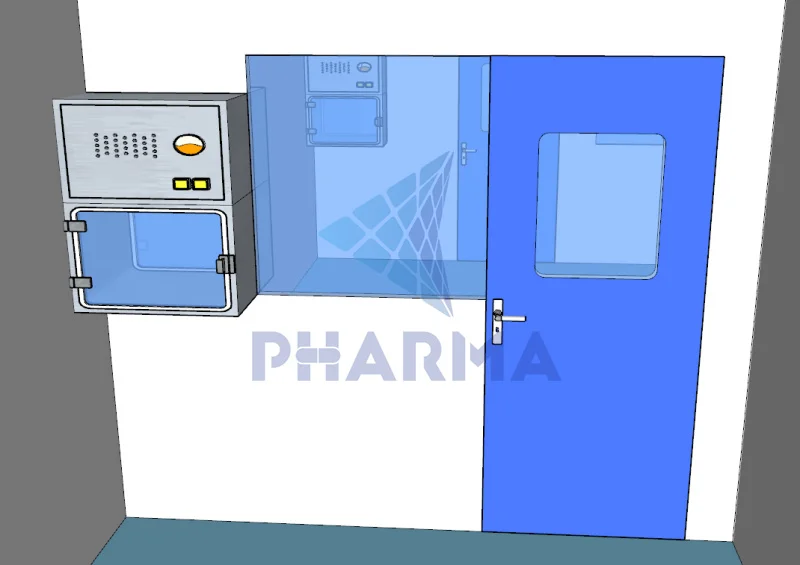 product-Gmp Stainless Steel Transfer Window High Levels Air Purification Cleanroom Pass Box-PHARMA-i-1