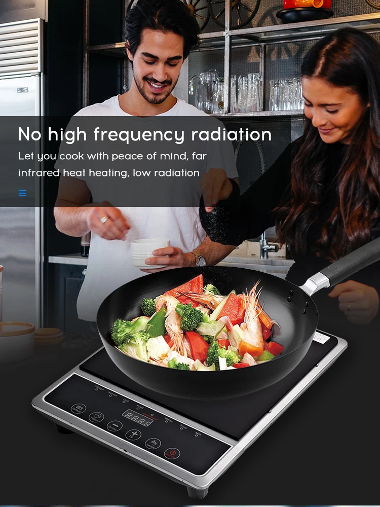 High Demand Products Button Control Plate Plastic Body Infrared Induction Cooker