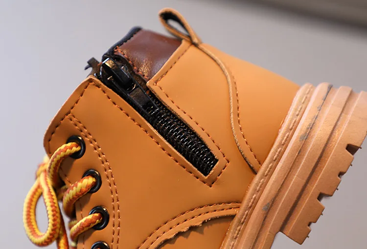 New Children's Short Boots Girls Boys Sports Shoes Warm Winter Kids Short Boots Artificial Leather Shoes