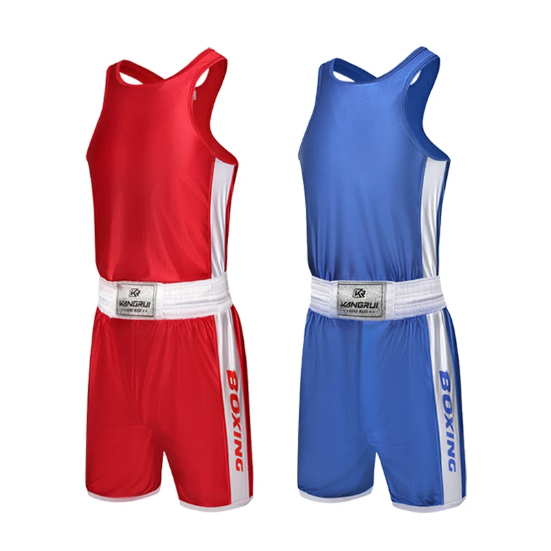Professional Kick Boxing Uniform Custom Boxing Training Short Boxing Shorts and Vests