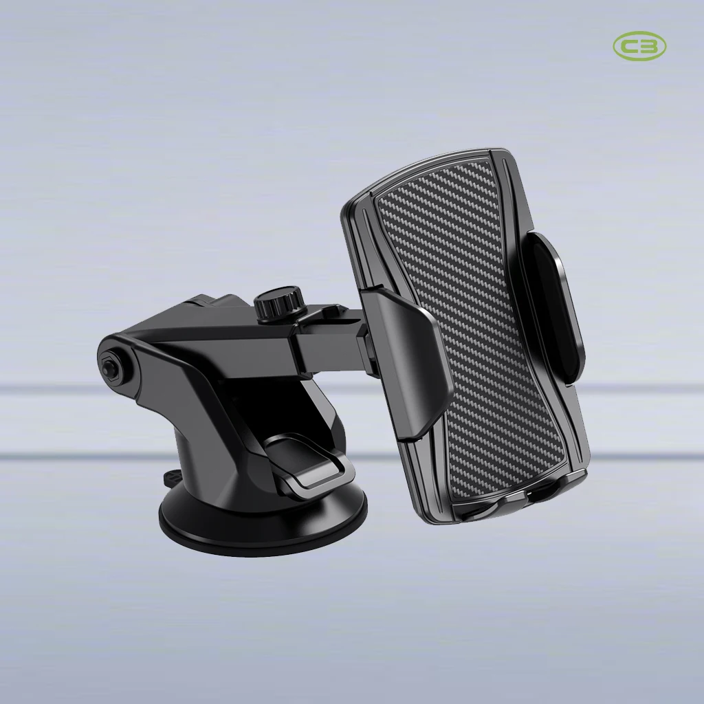 ChengBang Military-Grade Protection Phone Mount Sticky Suction Dash Car Mount Phone Holder Compatible with 4-7" Mobile Phones