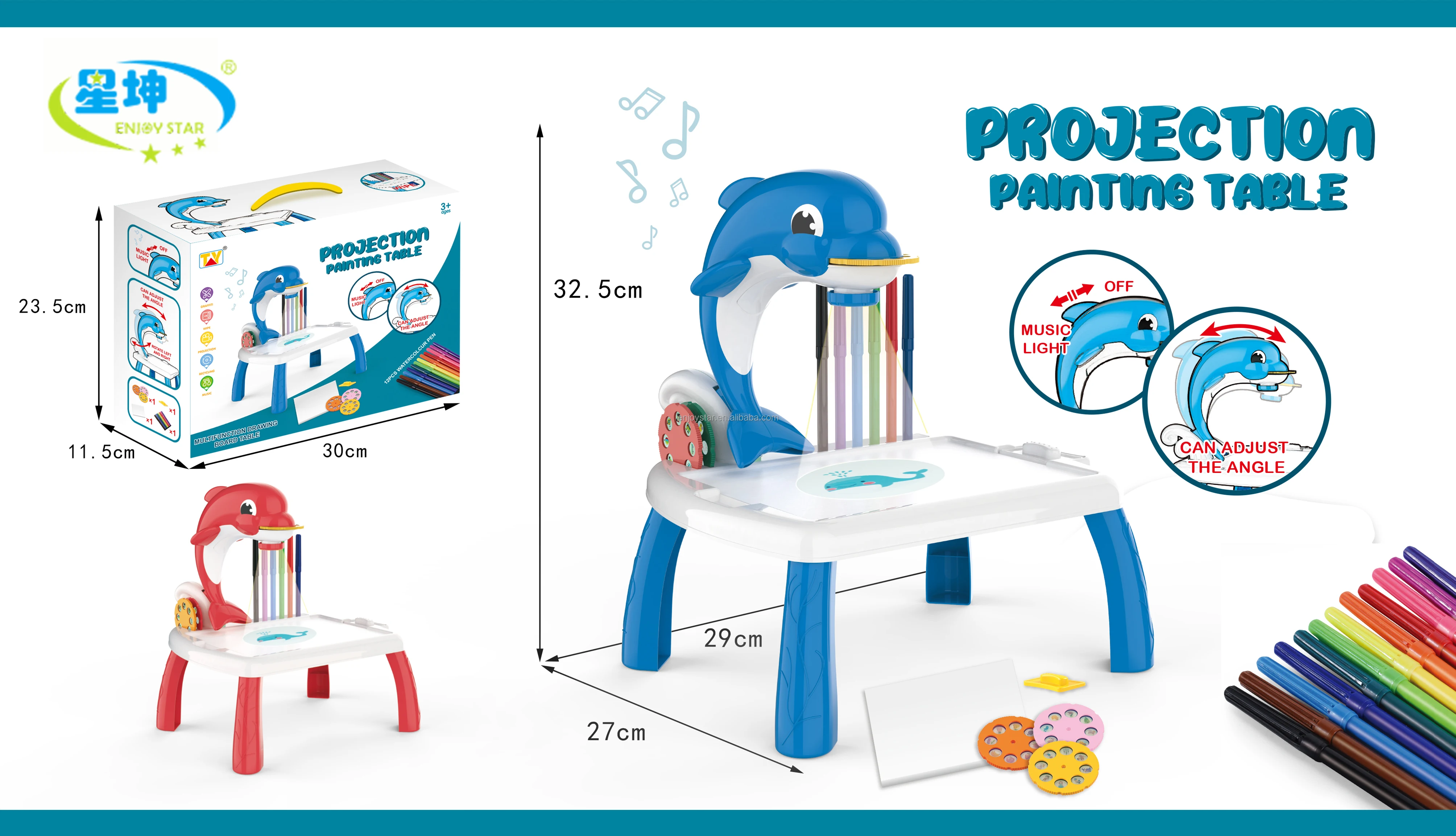 2023 Hot Selling Led Projector Drawing Table Learning Sketching Desk