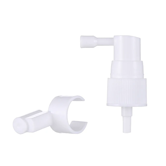 White Plastic Long Mouth Nasal Sprayer for PP Plastic  Non Spill Sprayer for Bottle 18/410 20/410