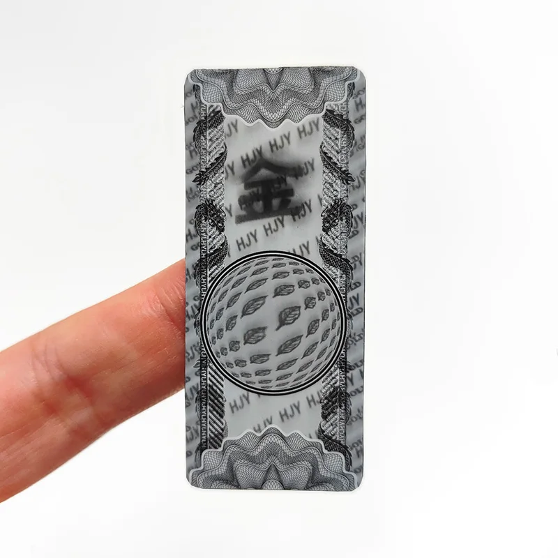 2024 High Quality 3D Micro Optical Security Label With Micro Lenses 3D Nano Lenticular Sticker With Your Logo and Texts