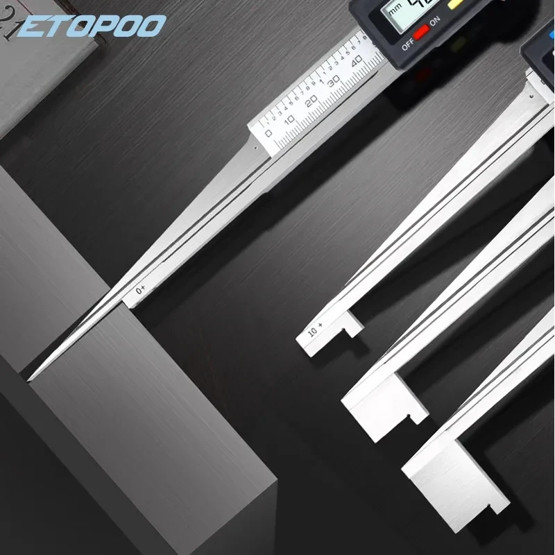 2 Stück Keil-Fühlerlehre Edelstahl - Kegelspaltmessgerät 1-15mm