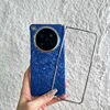 Patrón de concha plateada galvanizada en azul océano