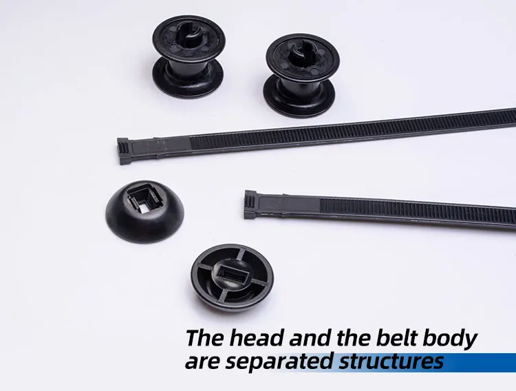 Car Chassis Cable Tie Substrate Isolation Ties Mounts Nylon66 Black