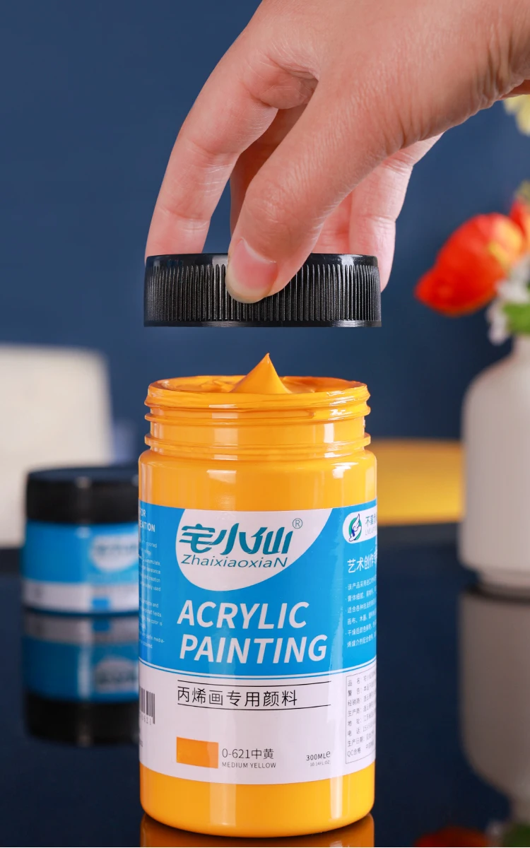 Wholesale High Quality Nontoxic 500ml Golden Silver Metallic Acrylic