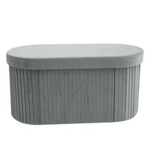 High Quality Household Furniture Folding Storage Ottoman Stool Ottoman Bench