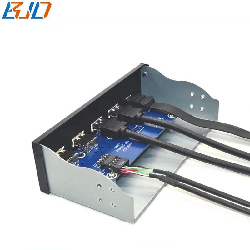 Cablecc Verticale USB 3.1 Presa pannello frontale Key-A Type-E a USB 3.0 Adattatore di estensione maschio a 20 pin per scheda madre