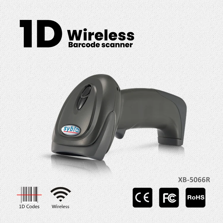 Syble XB 5066R Barcode Scanner 1D Wireless Bar Code  Scanner