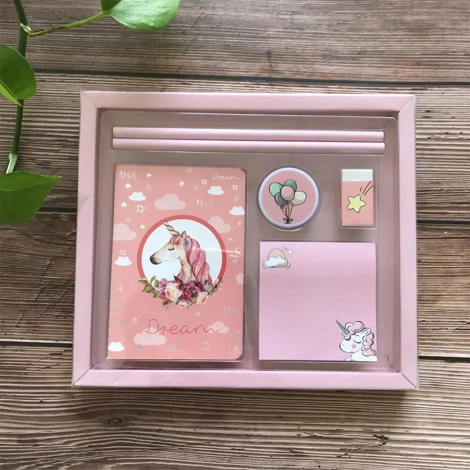 Kids Pen Notebooks Stationary Sets School Supplies in a Box Office Paper Stationery School Supplies Stationery Gift Set for Kids