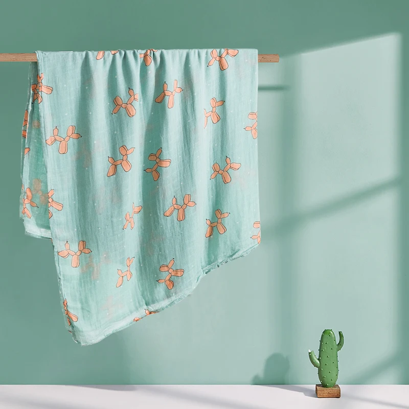 Муслиновое дерево с цветным принтом на заказ удобное домашнее детское муслиновое