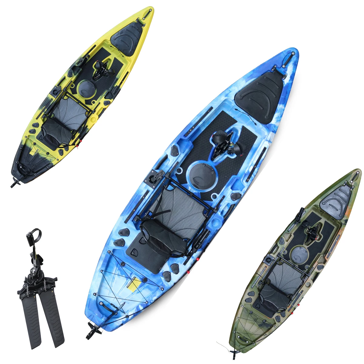 カヤック　ブラック40 Boat55 新品 カヤック 2人乗り フィッシング ダブルカヤック 1-3